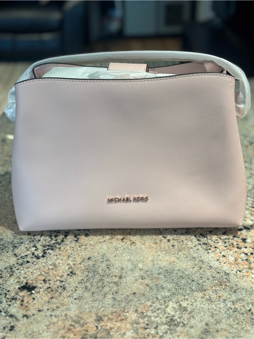 Michael Kors Blush Pink Saffiano Leather Shoulder Bag